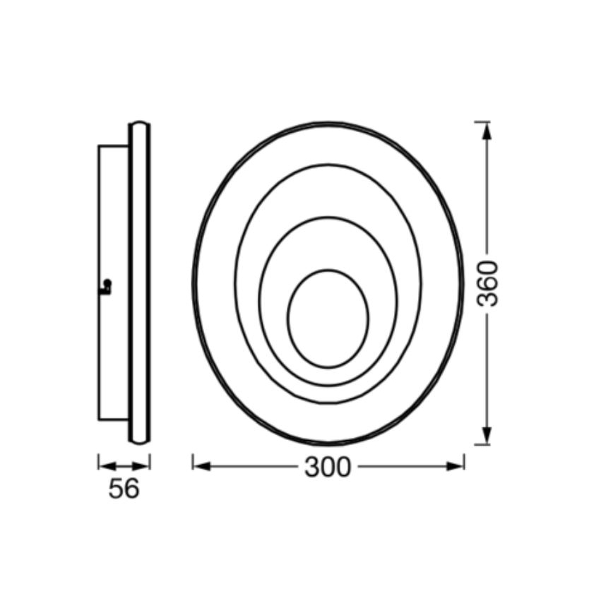 Ledvance - Plafón LED ORBIS SPIRAL LED/27W/230V