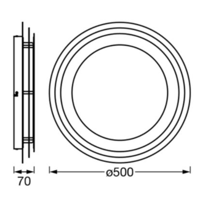 Ledvance - Plafón LED ORBIS SPIRAL LED/38W/230V