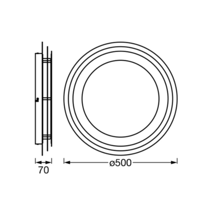Ledvance - Plafón LED ORBIS SPIRAL LED/38W/230V