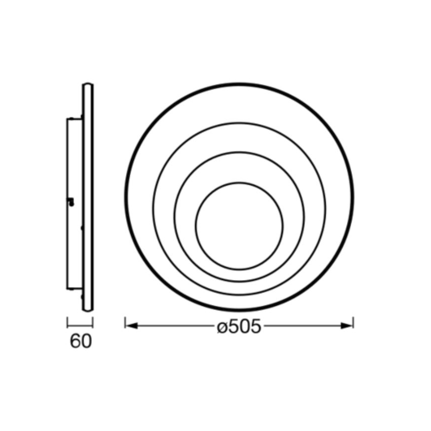 Ledvance - Plafón LED ORBIS SPIRAL LED/42W/230V