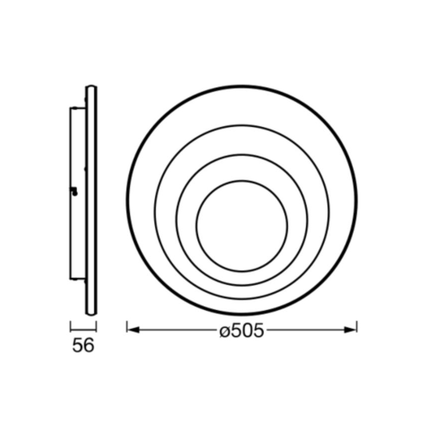 Ledvance - Plafón LED ORBIS SPIRAL LED/42W/230V