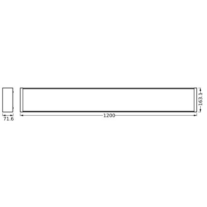 Ledvance - Plafón LED regulable OFFICE LINE LED/40W/230V 120 cm + control remoto