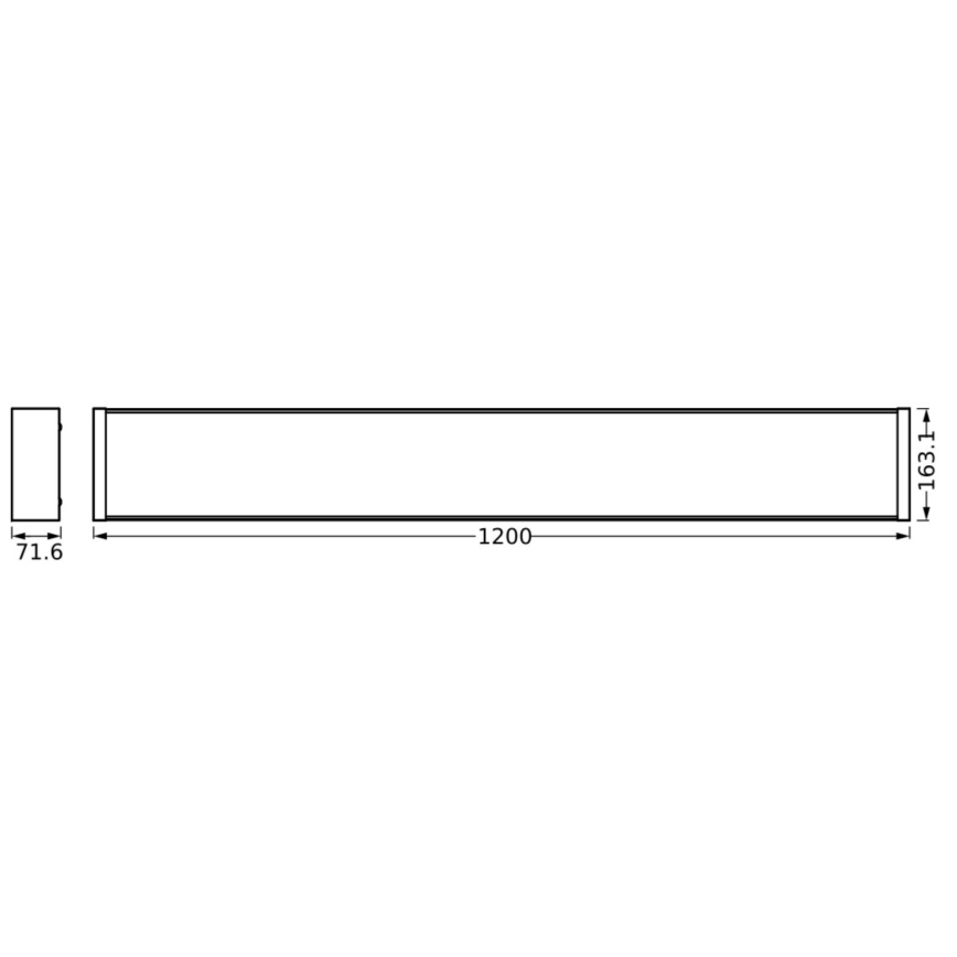 Ledvance - Plafón LED regulable OFFICE LINE LED/40W/230V 120 cm + control remoto