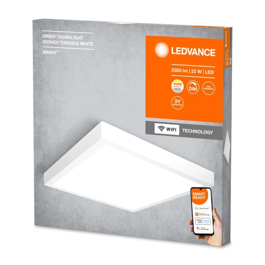Ledvance - Plafón LED regulable SMART+ DOWNLIGHT LED/22W/230V 3000-6500K Wi-Fi