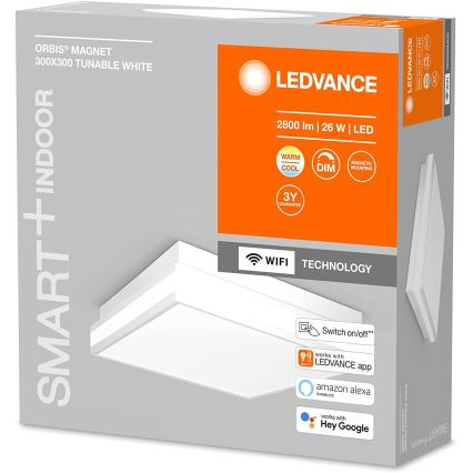 Ledvance - Plafón LED regulable SMART+ MAGNET LED/26W/230V 3000-6500K Wi-Fi