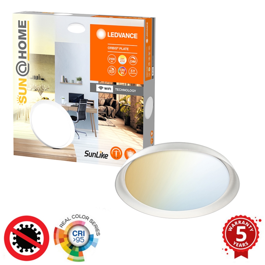 Ledvance - Plafón LED regulable SUN@HOME ORBIS LED/26W/230V 2200-5000K CRI 95 Wi-Fi