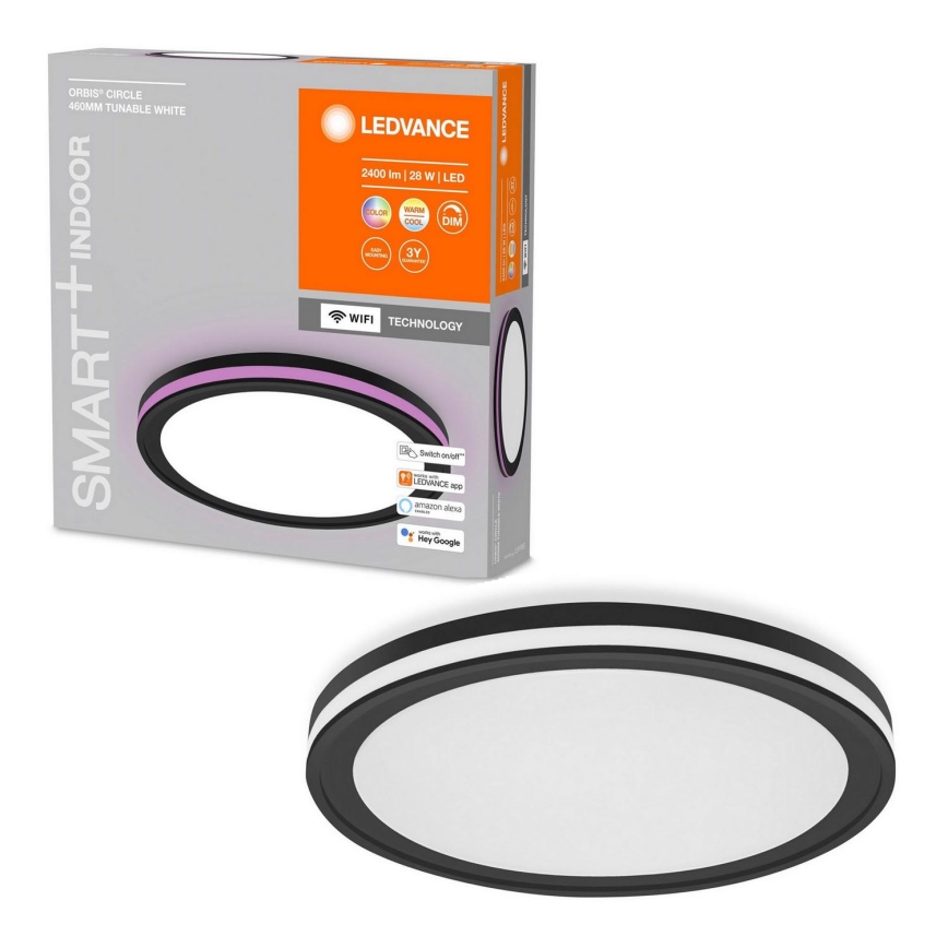 Ledvance - Plafón LED RGBW regulable SMART+ CIRCLE LED/28W/230V 3000-6500K Wi-Fi