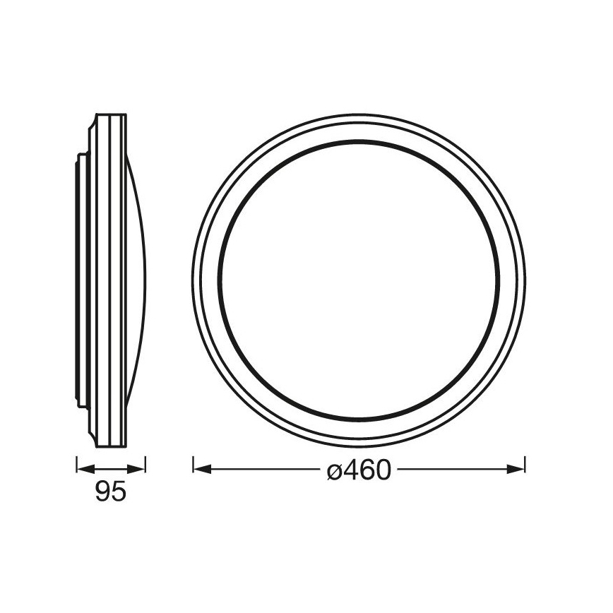 Ledvance - Plafón LED RGBW regulable SMART+ CIRCLE LED/28W/230V 3000-6500K Wi-Fi