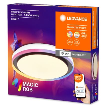 Ledvance - Plafón LED RGBW regulable SMART+ MAGIC LED/38W/230V 2700-6500K Wi-Fi