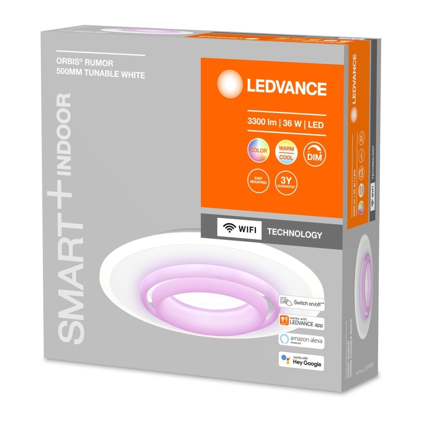 Ledvance - Plafón LED RGBW regulable SMART+ ORBIS LED/32W/230V Wi-Fi