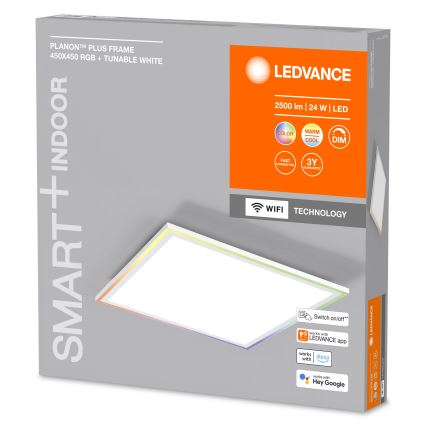 Ledvance - Plafón LED RGBW regulable SMART+ PLANON LED/24W/230V 2700-6500K Wi-Fi