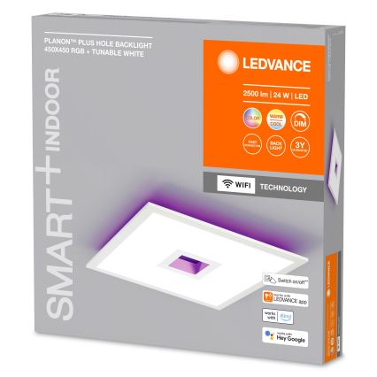 Ledvance - Plafón LED RGBW regulable SMART+ PLANON LED/24W/230V 2700-6500K Wi-Fi