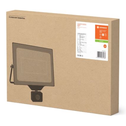 Ledvance - Proyector LED de pared para exteriores con sensor FLOODLIGHT ESSENTIAL LED/200W/230V IP65