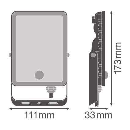 Ledvance - LED Proyector de pared para exteriores con sensor FLOODLIGHT LED/20W/230V IP65