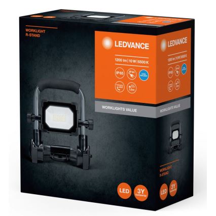 Ledvance - Proyector LED de exterior WORKLIGHT R-STAND LED/10W/230V 6500K IP65