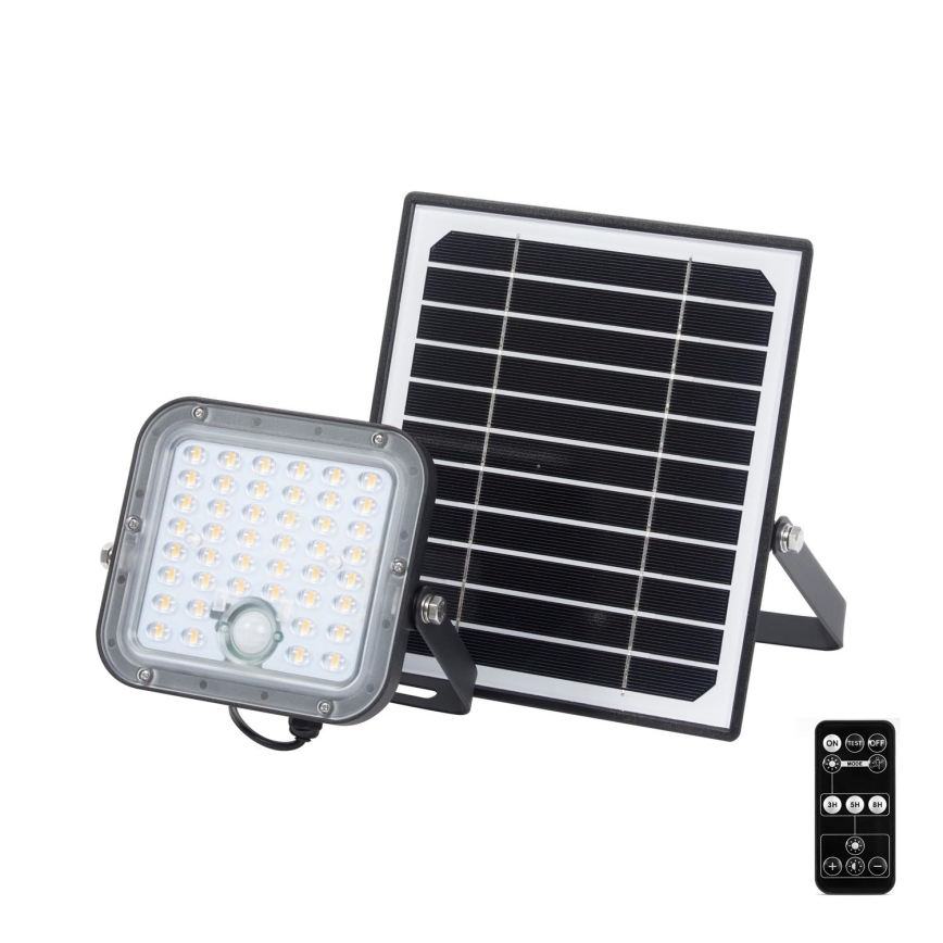Ledvance - Proyector solar LED regulable con sensor FLOOD SPLIT LED/10W/7,4V IP65 + mando a distancia