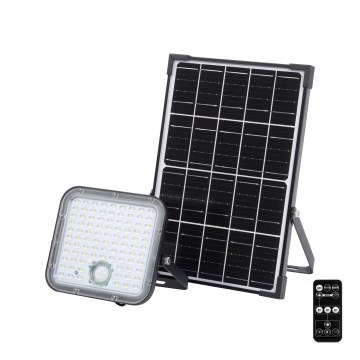 Ledvance - Proyector solar LED regulable con sensor FLOOD SPLIT LED/30W/6,4V IP65 + mando a distancia