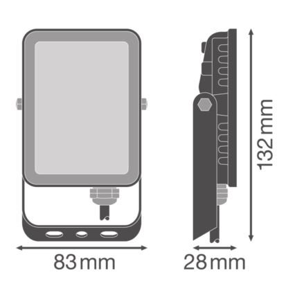 Ledvance - LED Proyector de pared para exteriores FLOODLIGHT ESSENTIAL LED/10W/230V IP65