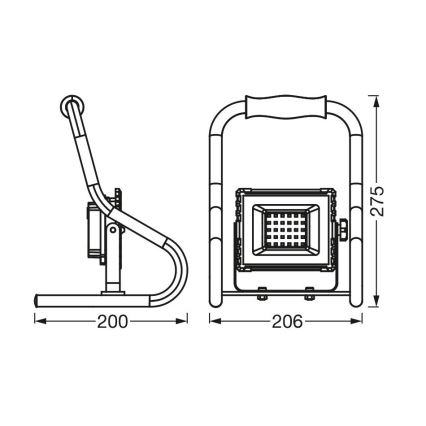 Ledvance - Reflector LED R-STAND LED/10W/5V IP44