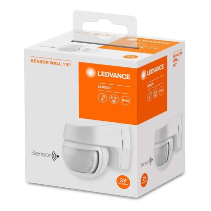 Ledvance - Sensor de movimiento infrarrojo exterior 230V IP44 blanco