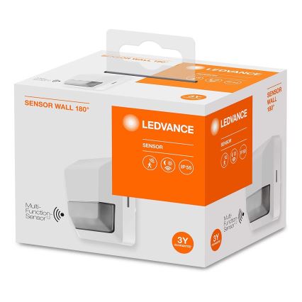 Ledvance - Sensor de movimiento infrarrojo exterior 230V IP55 blanco