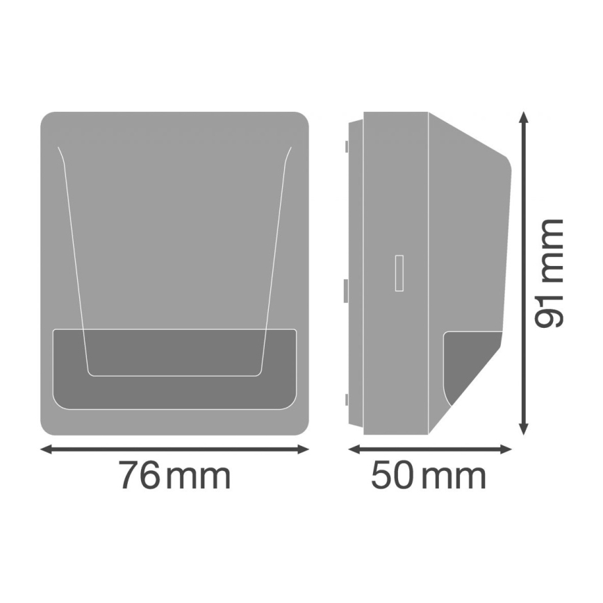 Ledvance - Sensor de movimiento infrarrojo exterior 230V IP55 blanco