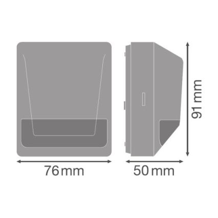 Ledvance - Sensor de movimiento por infrarrojos para exteriores 230V IP55 antracita