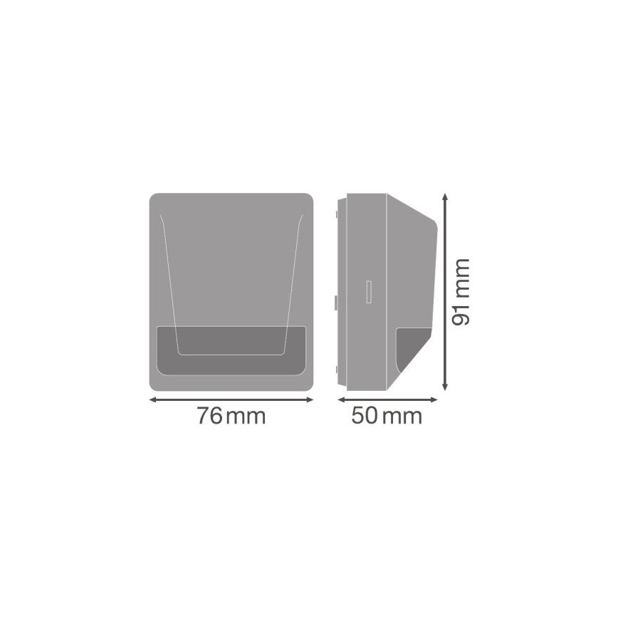 Ledvance - Sensor de movimiento por infrarrojos para exteriores 230V IP55 antracita
