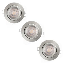 Ledvance - SET 3x LED Lámpara de techo regulable SIMPLE LED/4,9W/230V