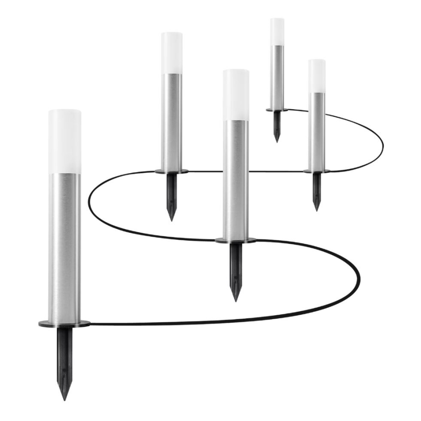 Ledvance - SET 5x LED RGBW Lámpara de exterior regulable SMART+ GARDENPOLE LED/6W/230V IP44