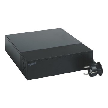 Legrand 049430 - Concentrador multimedia con interruptor 4Z Tipo E + 4Z Tipo C 2m negro