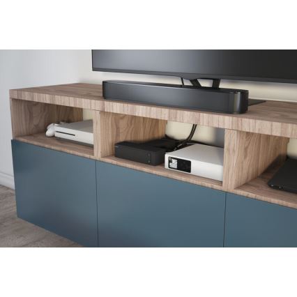 Legrand 049430 - Concentrador multimedia con interruptor 4Z Tipo E + 4Z Tipo C 2m negro