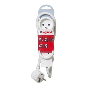 Legrand 50052 - Cable de extensión 230V/16A 3x2P+T, 3M