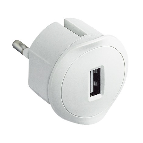 Legrand 50680 - Adaptador USB con enchufe 230V/1,5A blanco