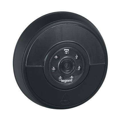 Legrand 94231 - Timbre inalámbrico + WIFI cámara ELIOT negro IP44
