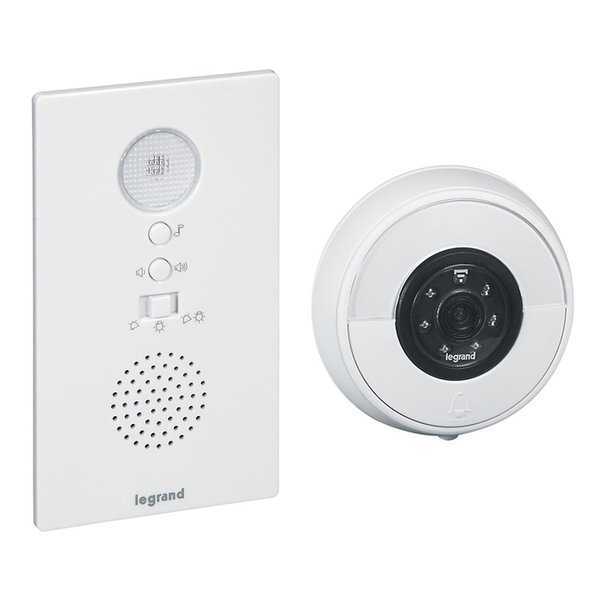 Legrand 94232 - Timbre inalámbrico + WIFI cámara ELIOT blanco IP44