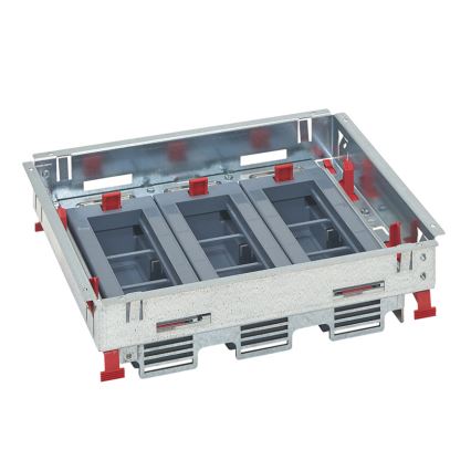 LEGRAND - Caja de suelo para pisos elevados 18 módulos (9 dispositivos 45x45)