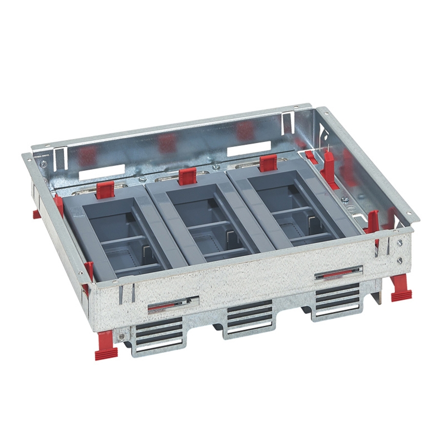 LEGRAND - Caja de suelo para pisos elevados 18 módulos (9 dispositivos 45x45)
