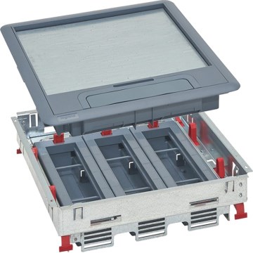 LEGRAND - Caja de suelo para pisos elevados 24 módulos (12 dispositivos 45x45)