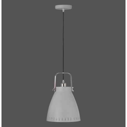 Leuchten Direkt 11059-15 - Lámpara colgante EVA 1xE27/60W/230V diá. 21,5 cm gris