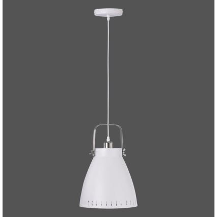 Leuchten Direkt 11059-16 - Lámpara colgante EVA 1xE27/60W/230V diá. 21,5 cm blanco