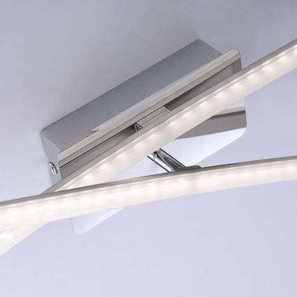 Leuchten Direkt 11272-55 - Lámpara LED de superficie SIMON 2xLED/8W/230V cromo mate