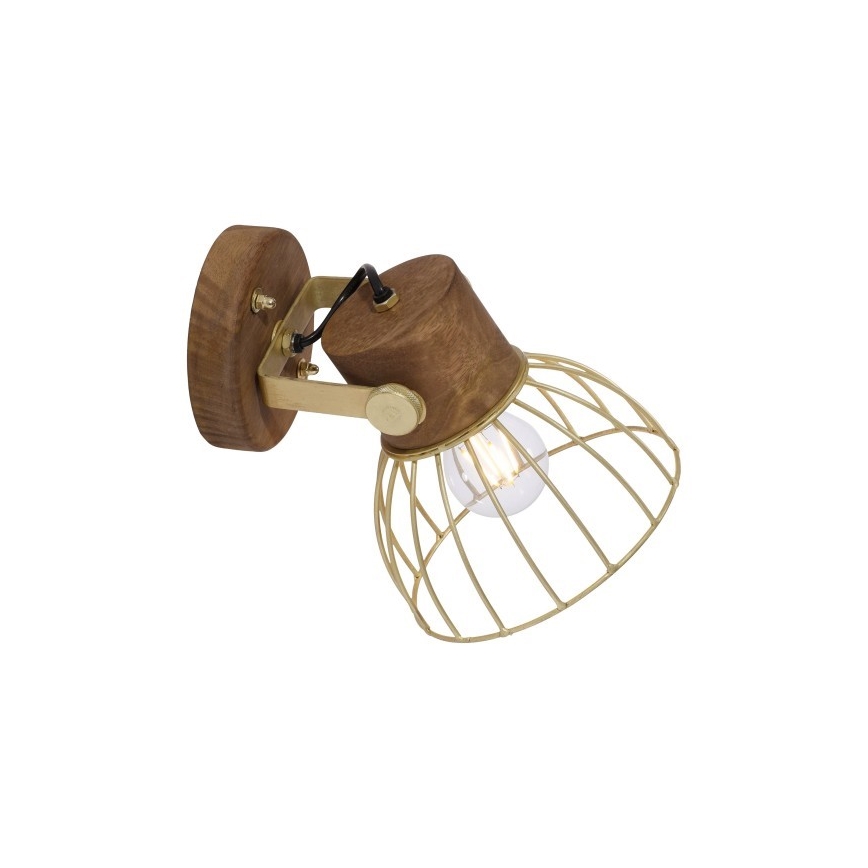 Leuchten Direkt 11486-60 - Foco de pared ALAMI 1xE27/25W/230V mango árbol