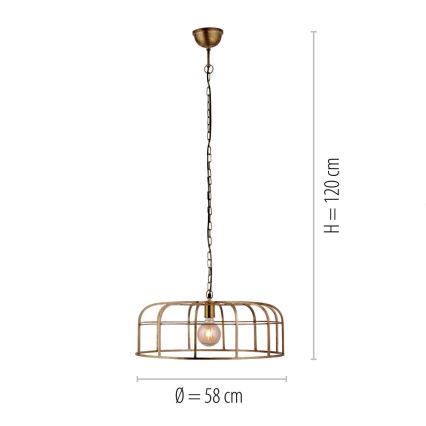 Leuchten Direkt 11493-60 - Lámpara colgante con cadena AMIR 1xE27/25W/230V