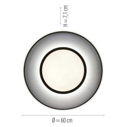 Leuchten Direkt 11627-18 - Lámpara LED RGB regulable ARENDA LED/31W/230V 2700-5000K + mando a distancia