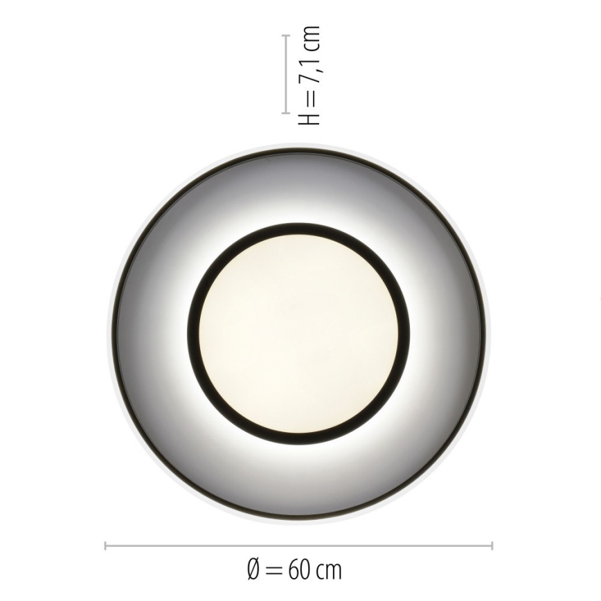 Leuchten Direkt 11627-18 - Lámpara LED RGB regulable ARENDA LED/31W/230V 2700-5000K + mando a distancia