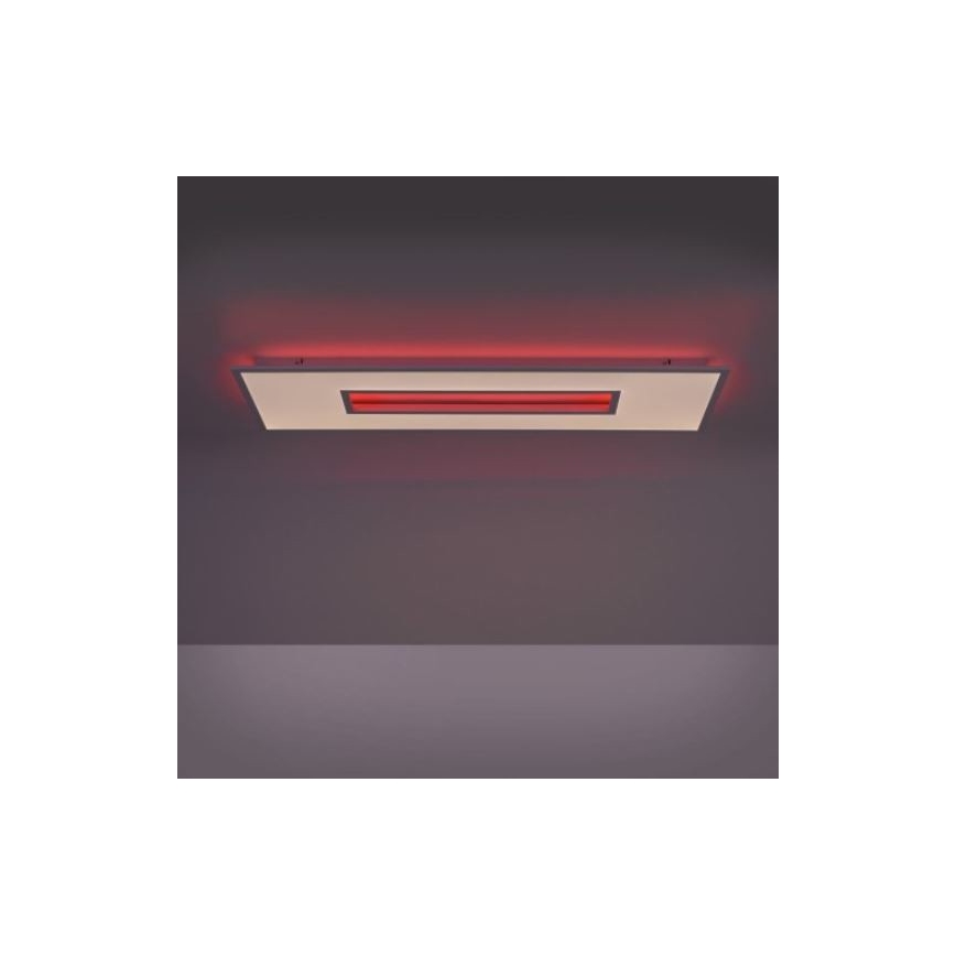 Leuchten Direkt 11646-16 - Plafón LED RGB regulable RECESS 1xLED/41W/230V + 1xLED/7,5W + mando a distancia
