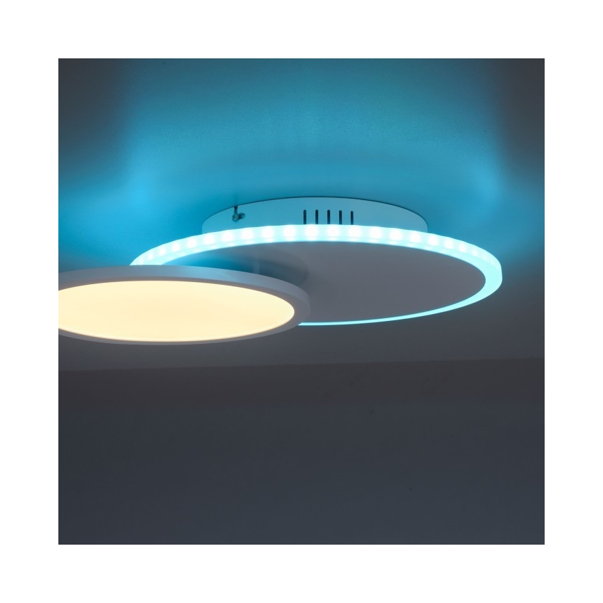 Leuchten Direkt 11662-16 - Plafón LED RGB regulable ARENDA LED/21W/230V + control remoto