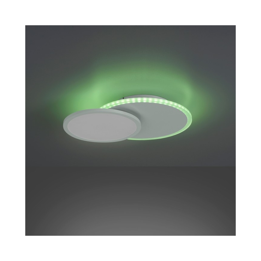 Leuchten Direkt 11662-16 - Plafón LED RGB regulable ARENDA LED/21W/230V + control remoto