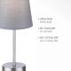 Leuchten Direkt 11680-15 - Lámpara de mesa HEINRICH 1xE14/40W/230V gris